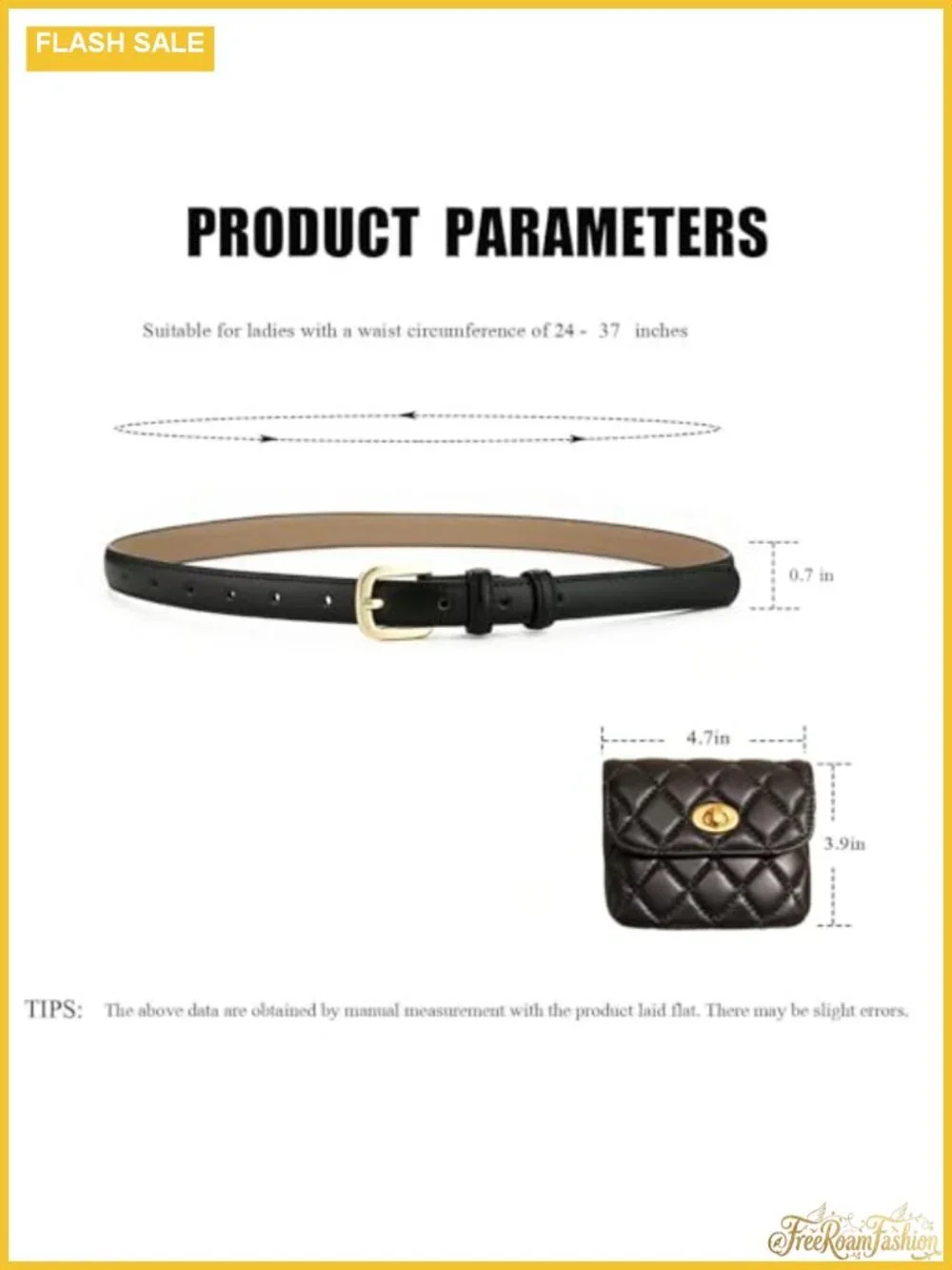 ORUIVO Women's Metal & PU Leather Braided Waist Chain Adjustable Link Belt for